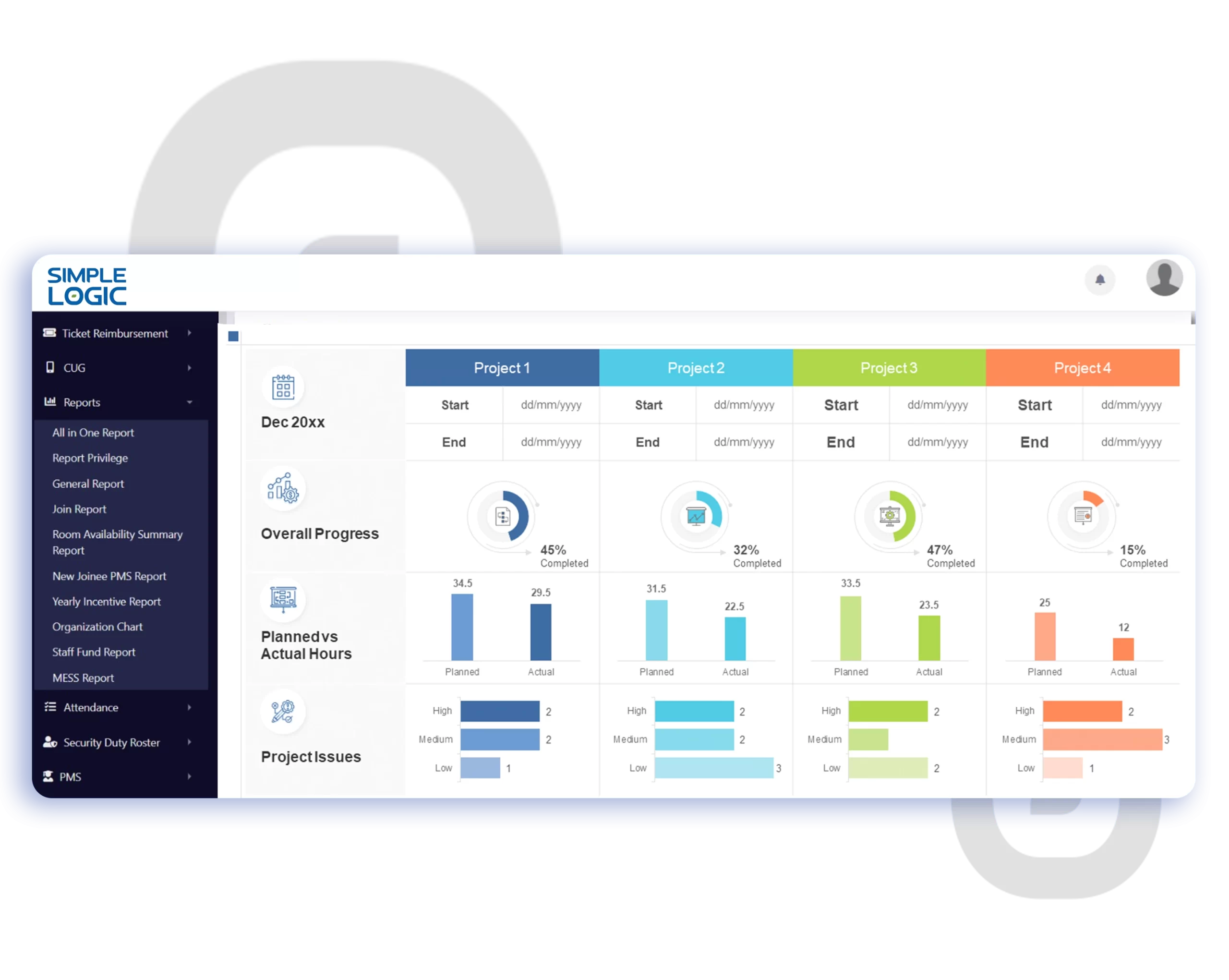 reporting module of HRMS UAE