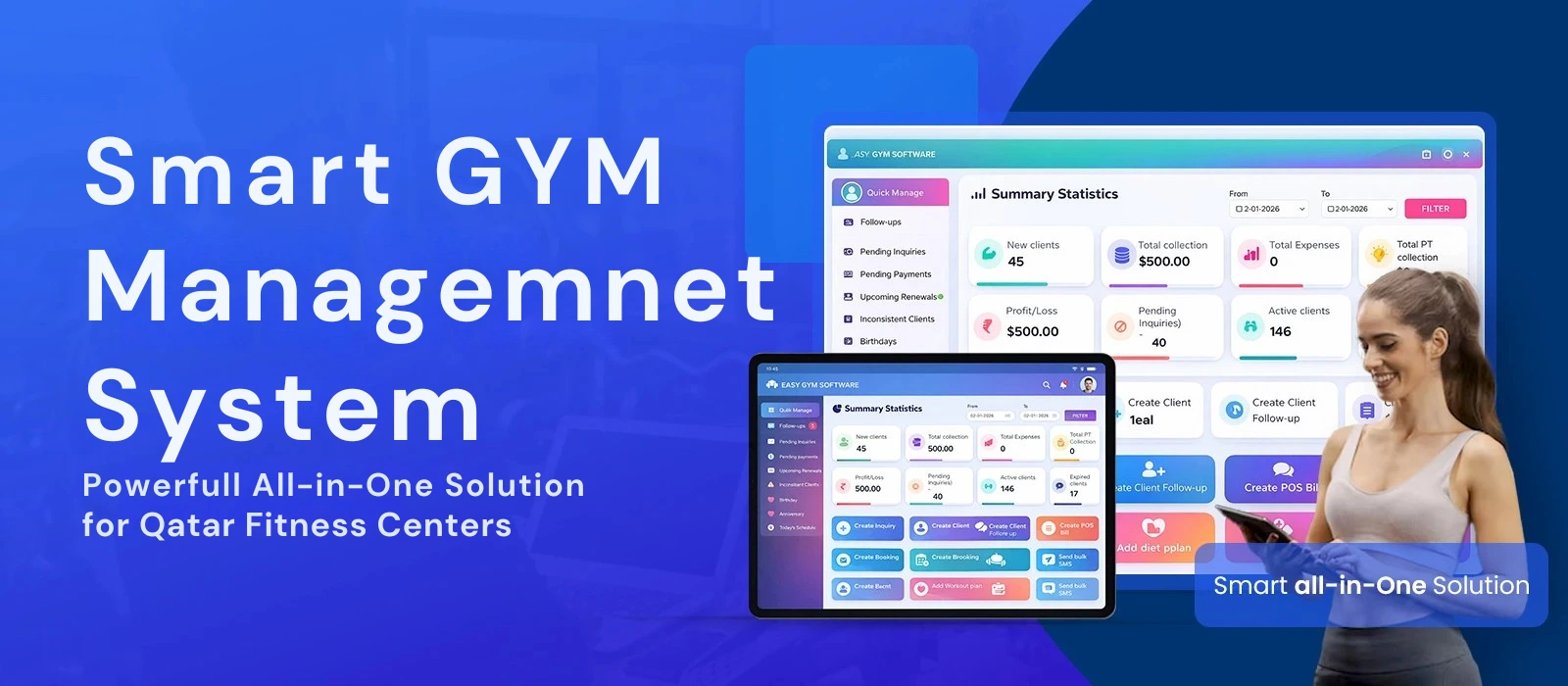 gym management software in Qatar